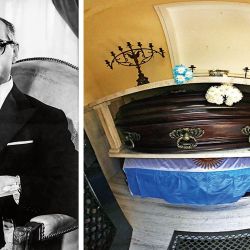 Arturo Frondizi, el ex presidente descansa en el Cementerio de Olivos. | Foto:Cedoc.