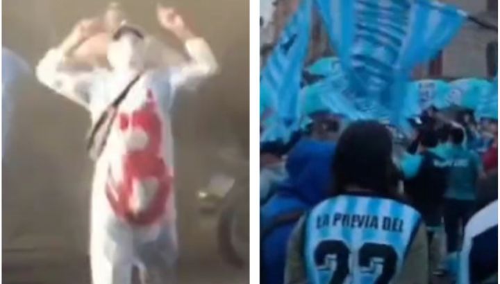 Los Hinchas De Racing Ya Calentaron La Previa Del Clásico Con Cargadas Contra Independiente Y Un 