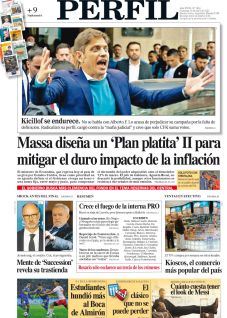 La tapa del Diario PERFIL del domingo 16 de abril de 2023