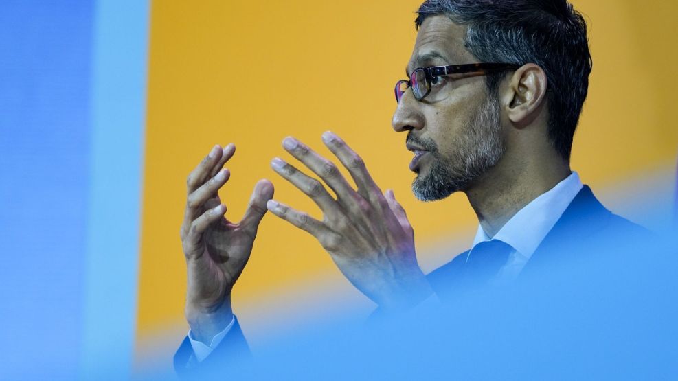 Sundar Pichai, director ejecutivo de Alphabet Inc. y Google. 