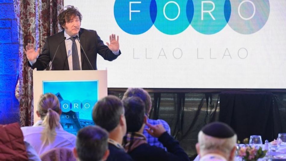 Javier Milei en el foro Llao Llao