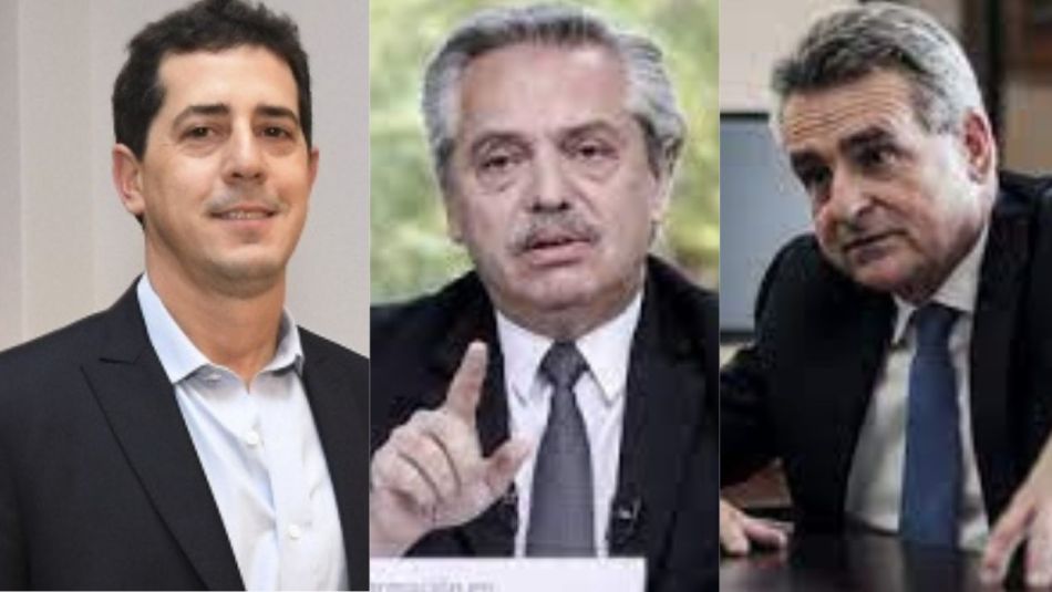 Wado de Pedro, Alberto Fernández y Agustín Rossi, expectativas por las candidaturas