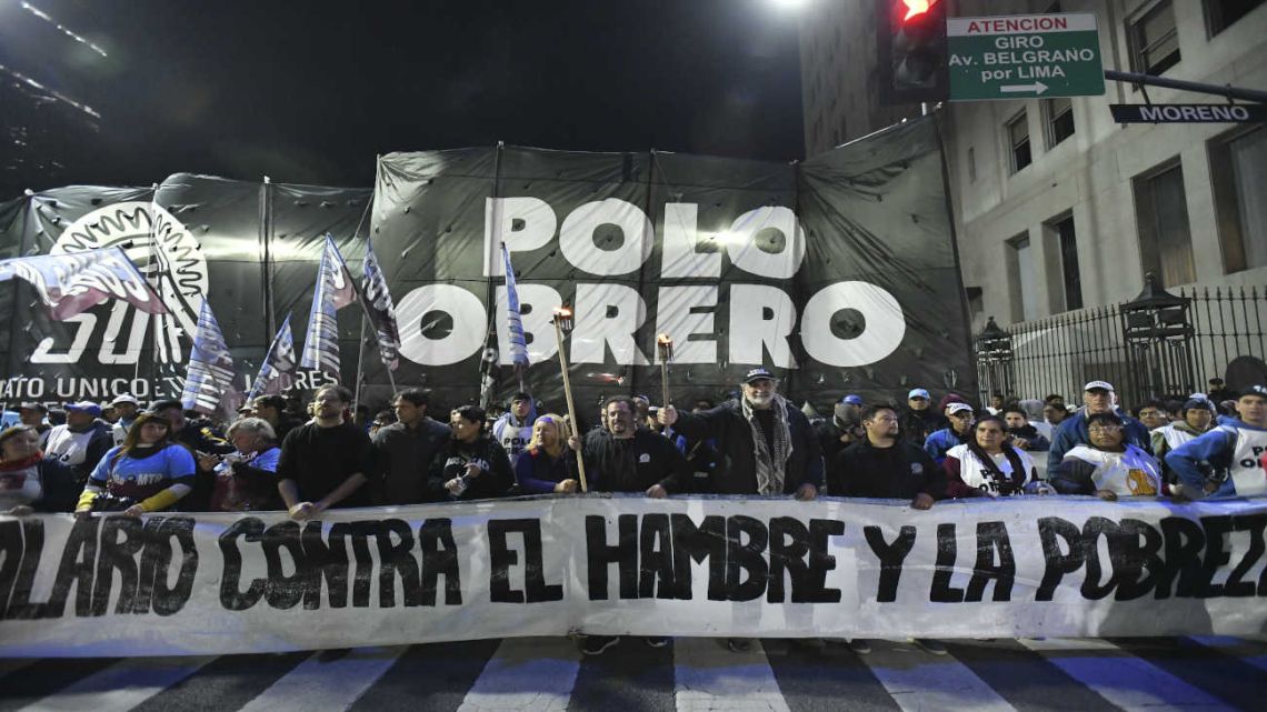 Unidad piquetera marcha a Plaza de Mayo en una "jornada de lucha contra ...