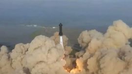 El cohete se incendió de manera sorpresiva.