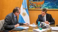 Sergio Massa y el presidente del Banco Central Miguel Pesce