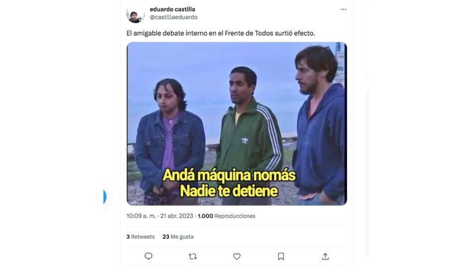 Mensajes de twitter