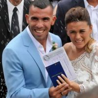 Carlos Tévez y Vanesa Mansilla