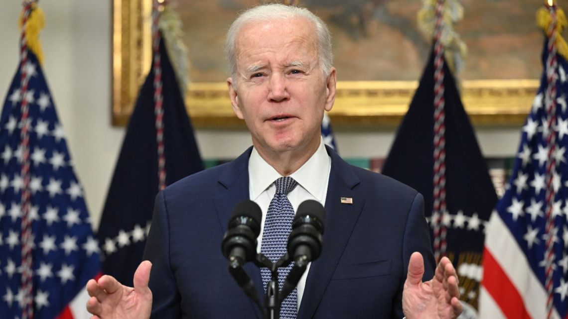 US President Joe Biden announced Tuesday his bid for re-election.
