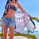 Isabel Macedo deslumbró con dos microbikinis clásicas para las playas de Miami