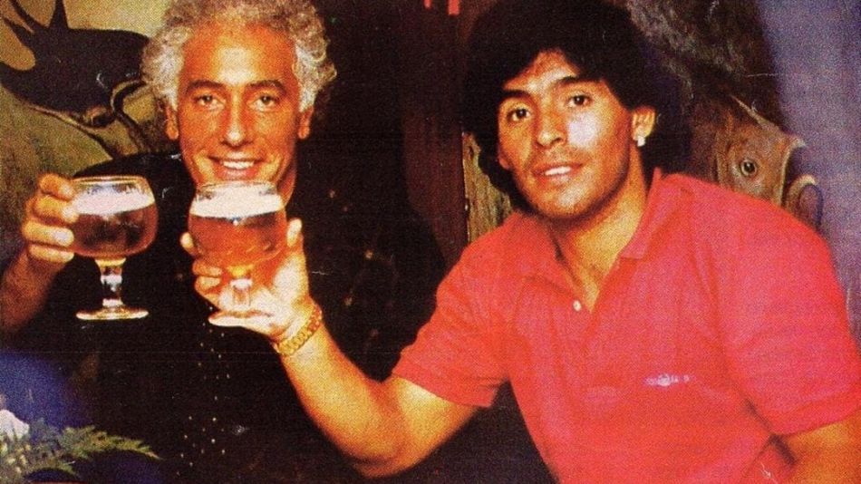 Guillermo Cóppola y Diego Maradona