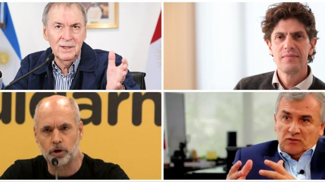 Big spending politicians: Juan Schiaretti, Martín Lousteau, Horacio Rodríguez Larreta, Gerardo Morales.