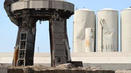 La explosión del Starship dejó una enorme cantidad de escombros.