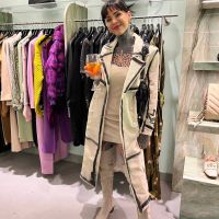 El look de Cande Tinelli para el evento de Ginebra