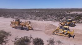 Obras en el gasoducto Néstor Kirchner