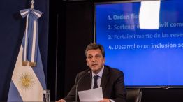 Argentina's New Economy Minister Sergio Massa Holds Press Conference