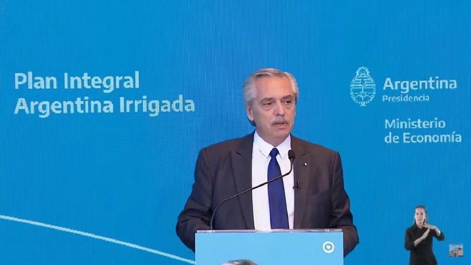Alberto Fernández en Argentina Irrigada