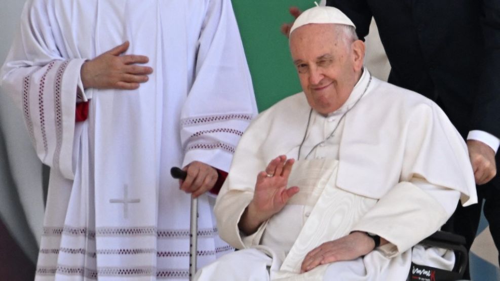 El Papa Francisco, en su visita a Budapest.