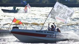 Una multitud fue parte de una nueva edición de la tradicional Fiesta Nacional del Surubí