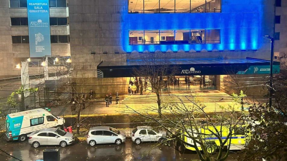 Derrumbe en el Teatro Argentino de La Plata