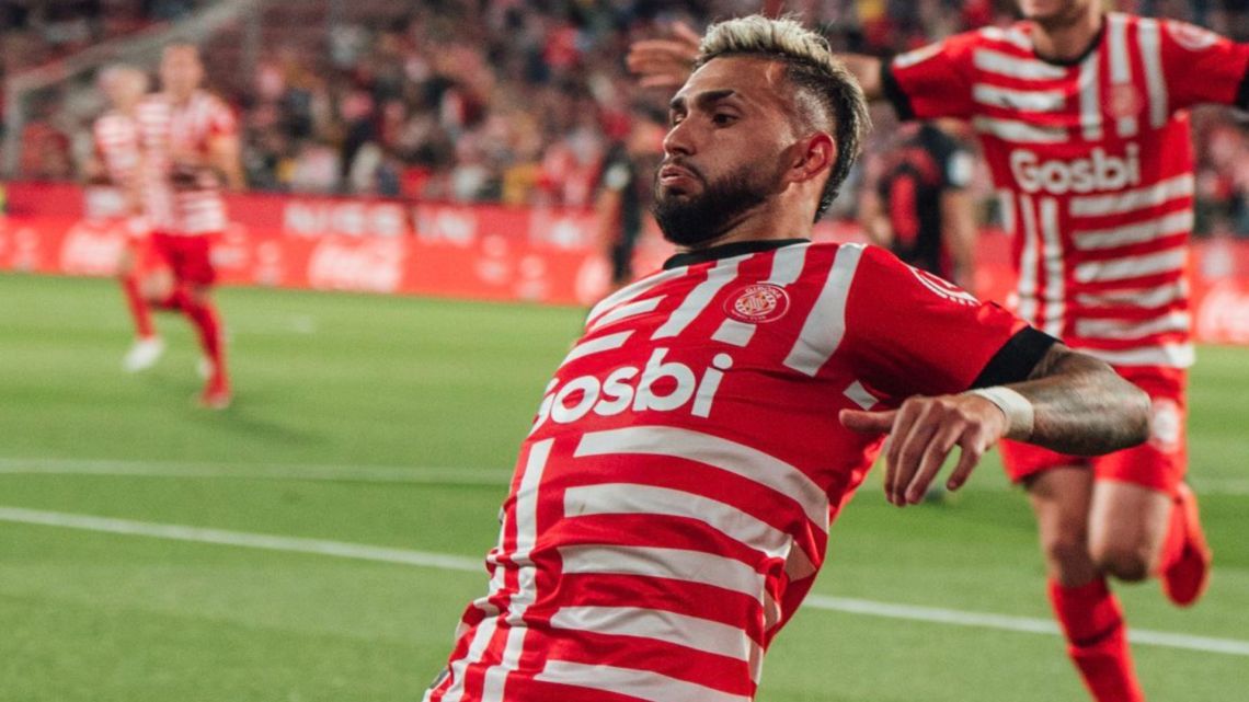 Castellanos scored a goal in Girona’s triumph