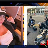Wanda Nara chocó contra una moto cuando iba a grabar Masterchef