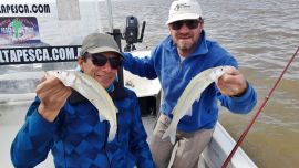 Dorados y pejerreyes conviven en un mes de mayo que es muy atractivo para el pescador.