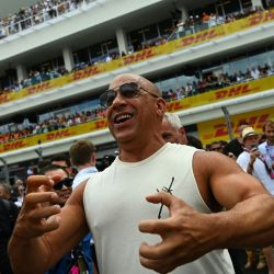 El actor estadounidense Vin Diesel asiste al Gran Premio de Fórmula Uno de Miami 2023 en el Autódromo Internacional de Miami en Miami Gardens, Florida. | Foto:CHANDAN KHANNA / AFP