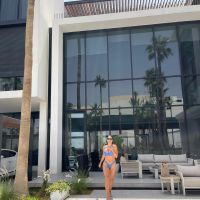 Georgina Rodríguez, la esposa de Cristiano Ronaldo, lució una microbikini celeste que causó furor