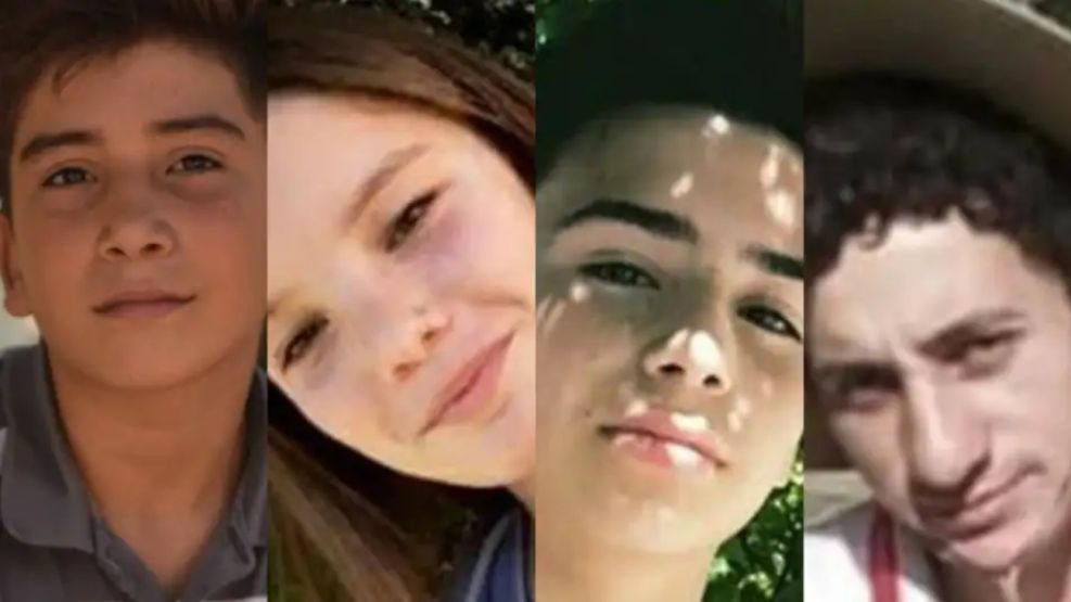 Danilo, Camila, Gonzalo y Aníbal. Fallecieron el 20 de mayo de 2019.
