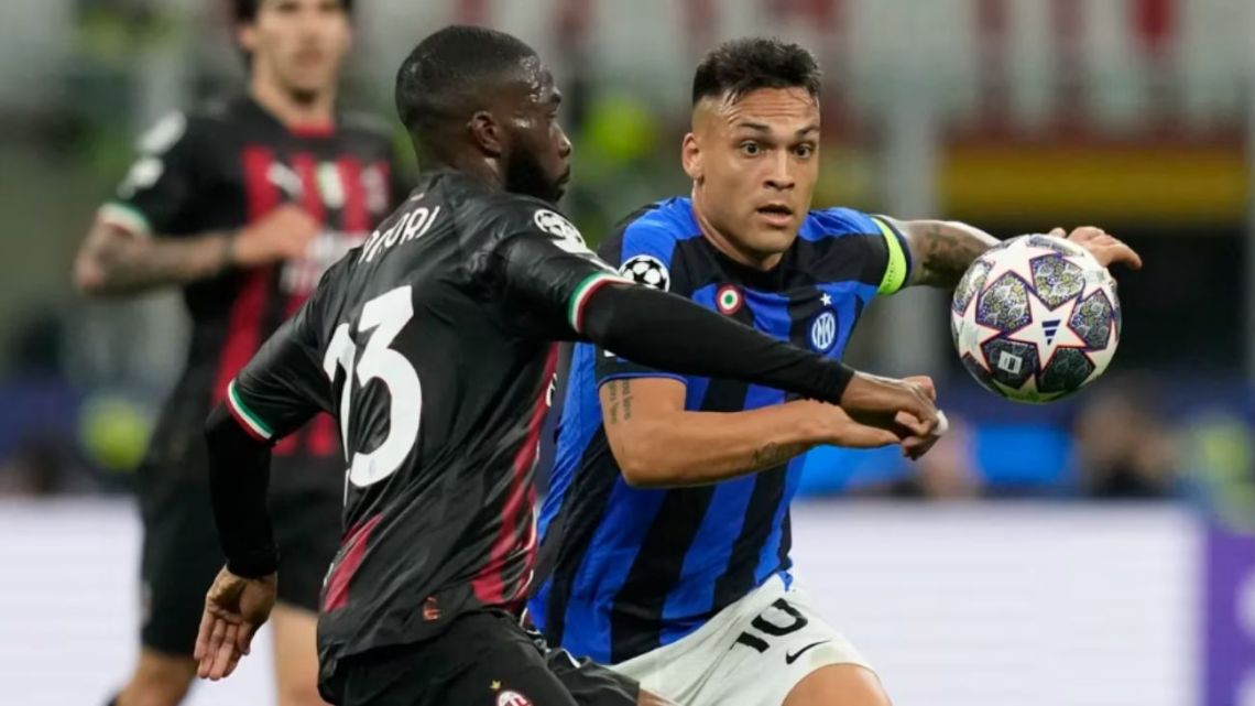 Inter venció 2 a 0 al Milán por la semifinal de ida de la Champions ...