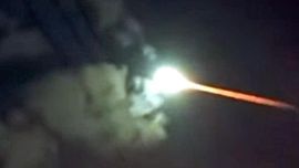 El extraño objeto cruzó el cielo de Cañuelas y se perdió entre las nubes.