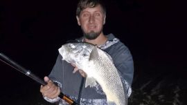 Salida nocturna de Román Guianone lo premio con una buena variada en un mes de mayo que sigue siendo muy positivo para la pesca.