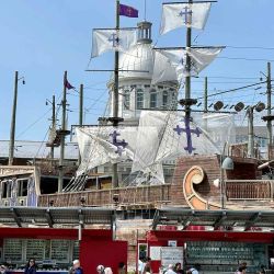 Parque de aventuras familiar Voiles en Voiles en el antiguo puerto de Montreal, Canadá. Foto de Daniel SLIM / AFP. | Foto:AFP