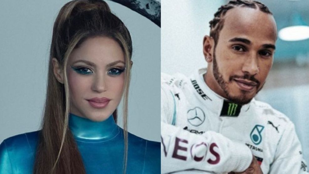 Shakira cenó con Lewis Hamilton