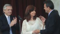 El presidente Alberto Fernández, Cristina Kirchner y Sergio Massa