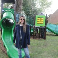 Pampita en el homenaje a Blanca Vicuña 