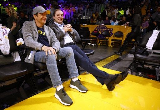 Joseph S. Lacob y Peter Guber, dueños de los Golden State Warriors.