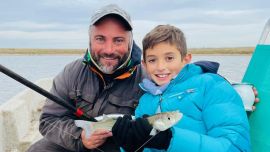 El guía Maximiliano Rojas concretó excelentes salidas en Los Claveles, rendidor espejo del centro sudeste bonaerense.