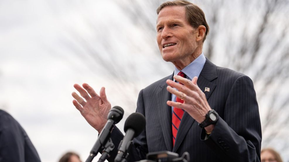 El senador estadounidense Richard Blumenthal