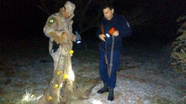 Otro hecho de depredación donde, al menos, se pudo devolver los peces al río.