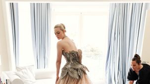 Elle Fanning: detrás de cámara de su vestido de Cannes