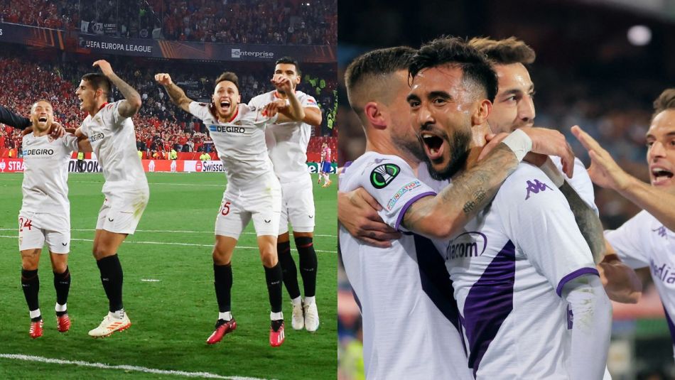 Sevilla y Roma, por Europa League, y West Ham y Fiorentina, por Conference League