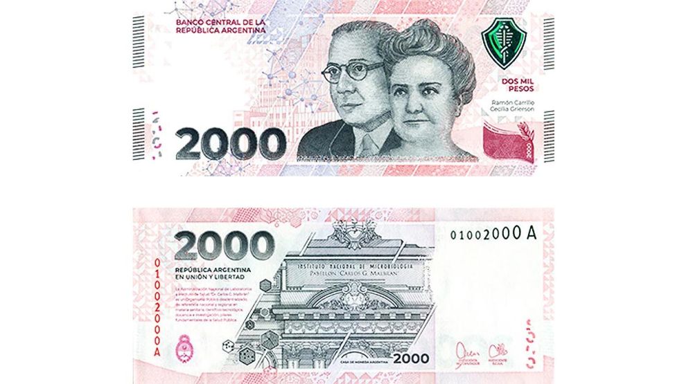 Todas las medidas de seguridad para identificar al nuevo billete de $2000