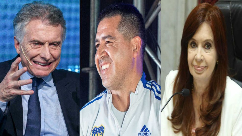 Mauricio Macri, Riquelme y Cristina Fernández de Kirchner 20230522
