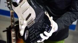 Guitarra destrozada por Kurt Cobain
