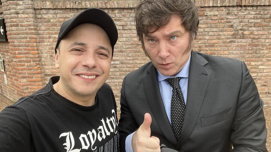 El Dipy y Javier Milei