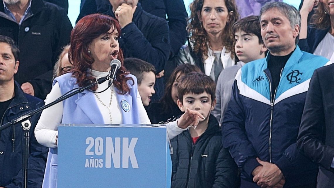 Cristina Kirchner: «Para CFK no hay ni habrá justicia, me quieren presa o muerta»