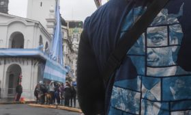 Preparativos en Plaza de Mayo para el acto de Cristina Kirchner por el 25 de mayo