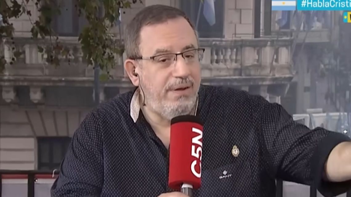 Maslatón estuvo en la Plaza de y se fue entusiasmado con Cristina Kirchner: «Tuve la misma lectura que ella»