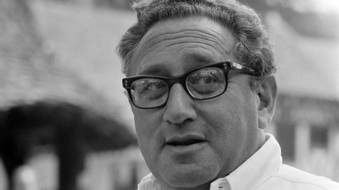 Then-US Secretary of State Henry Kissinger is pictured during a rest time in France, on August 10, 1976. Kissinger, whose very name is synonymous with US diplomacy, turns 100 on May 27, 2023, fêted by the US elite as others see as that a ruthless Cold Warrior has never faced accountability.